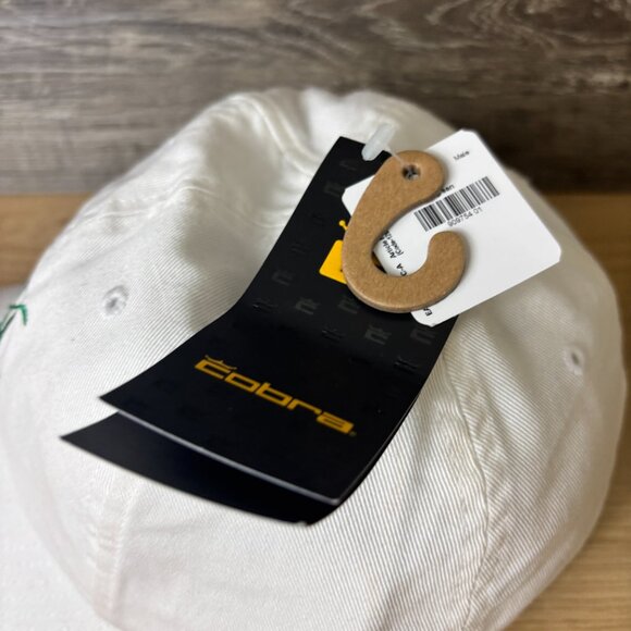 Cobra Golf Hat Cap Strap Back White Green Vintage Dad Cap Adjustable NWT - Picture 7 of 13